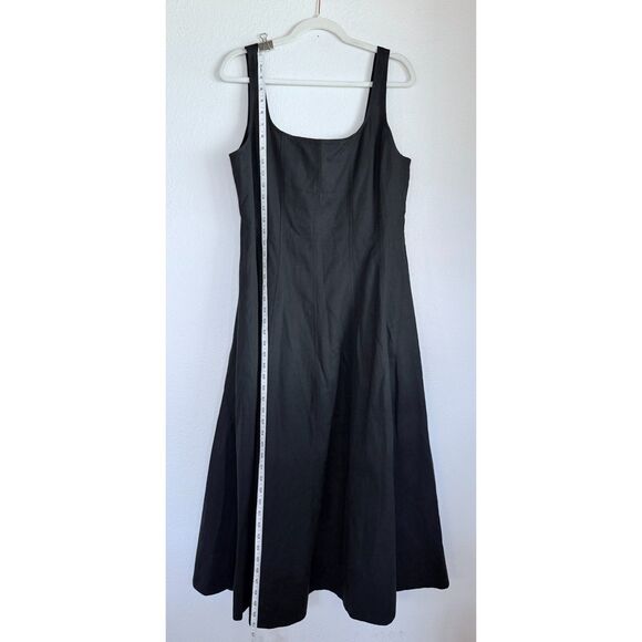 NWT Madewell Women's Seamed Square Neck Midi Dress in Black Size 14 - Picture 13 of 16